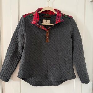 Legendary Whitetails Cedar Cabin Quilted Charcoal and Red plaid jacket